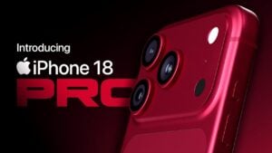 Close up of the rumored iPhone 18 Pro variable aperture camera module.