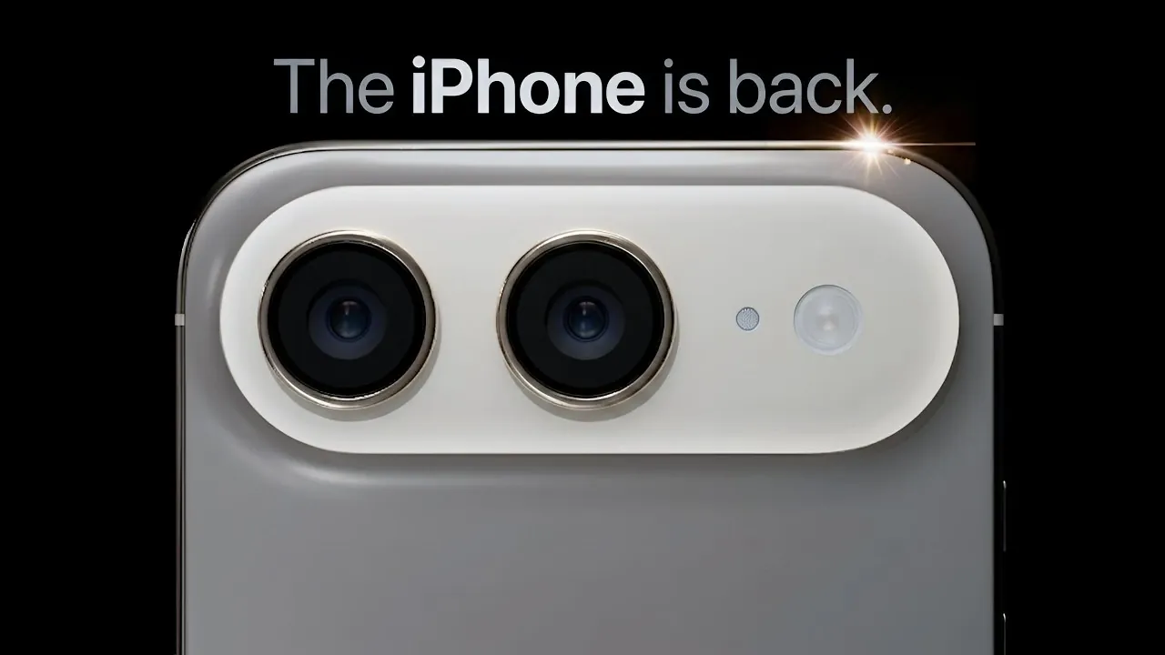 Back of the iPhone Air 2 showing an expected dual-camera setup