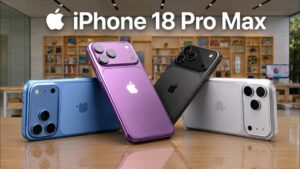 A graphic comparing the battery capacities of the iPhone 18 Pro and Pro Max.