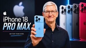 Comparison of iPhone 17 and iPhone 18 Pro Max battery sizes.
