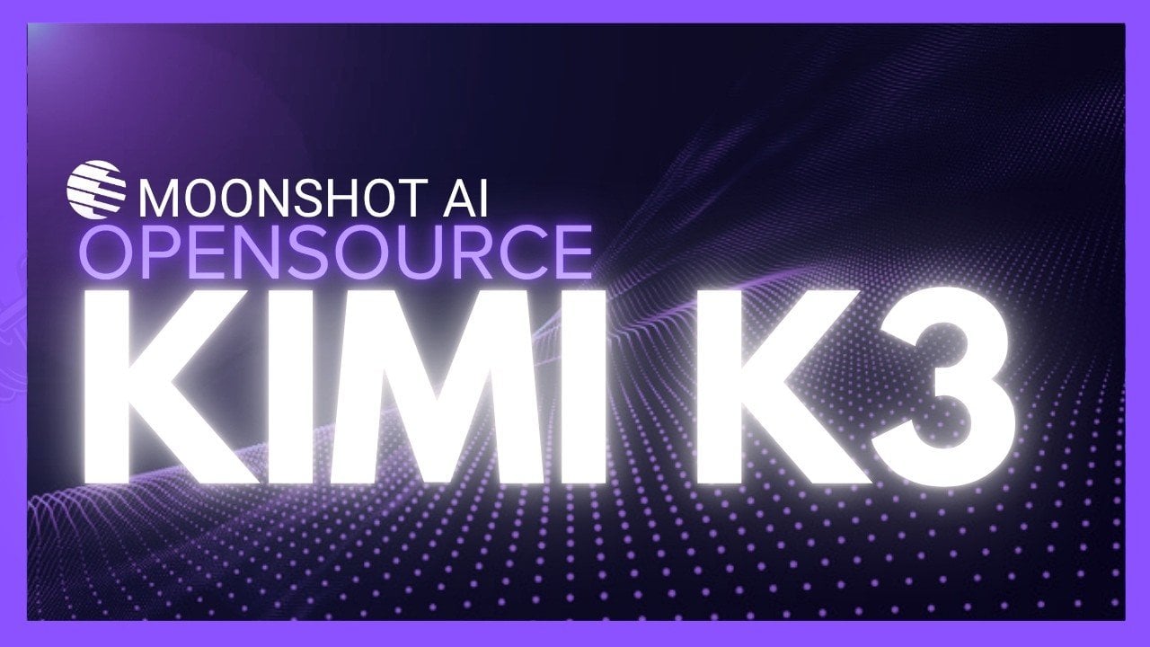 A visual representation of the Kimi K3 AI model by Moonshot AI.