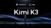 A bar chart comparing Kimi K3 benchmark scores against GPT-5.6 and Claude Fable 5