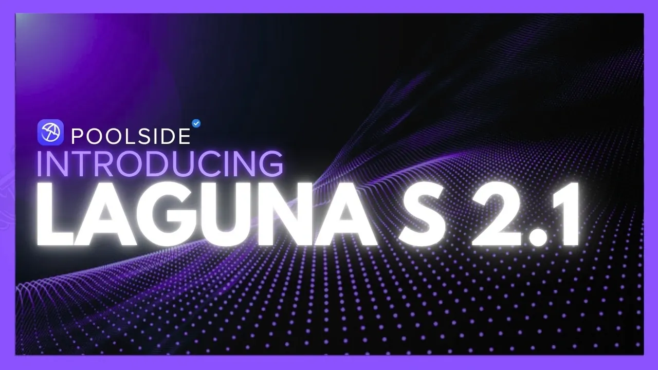 Terminal window showing the Laguna S 2.1 model running locally on a PC.