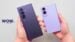 Leaked live photo showing the new Samsung foldable phones on display in a South Korean retail store.