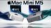 Front view of the redesigned Mac Mini M5 on a desk