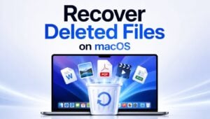 The Put Back option in the macOS Trash folder restoring a deleted file
