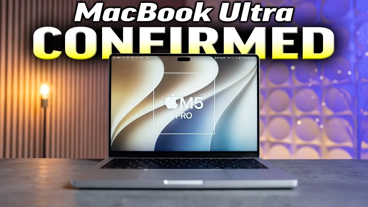 Leaked design of the new Apple MacBook Ultra showing thinner bezels.