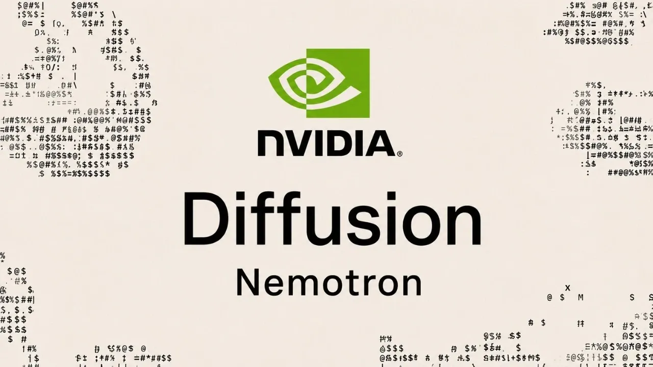 Diagram of the Nvidia Diffusion Nemotron two-tower architecture.