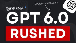 Concept illustration of the OpenAI logo representing the rumored GPT-6 launch.