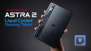 Front view of the Red Magic Astra 2 gaming tablet.