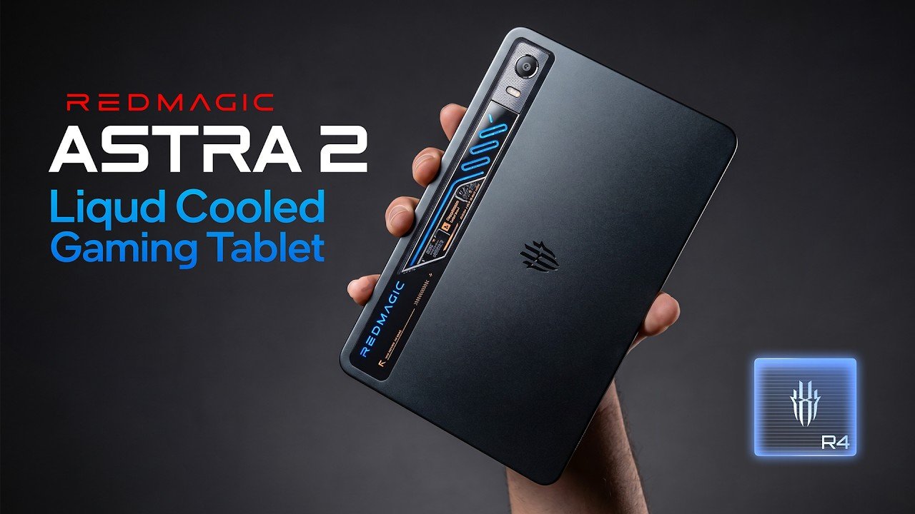 Front view of the Red Magic Astra 2 gaming tablet.