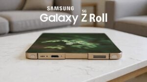 Samsung rollable phone prototype device
