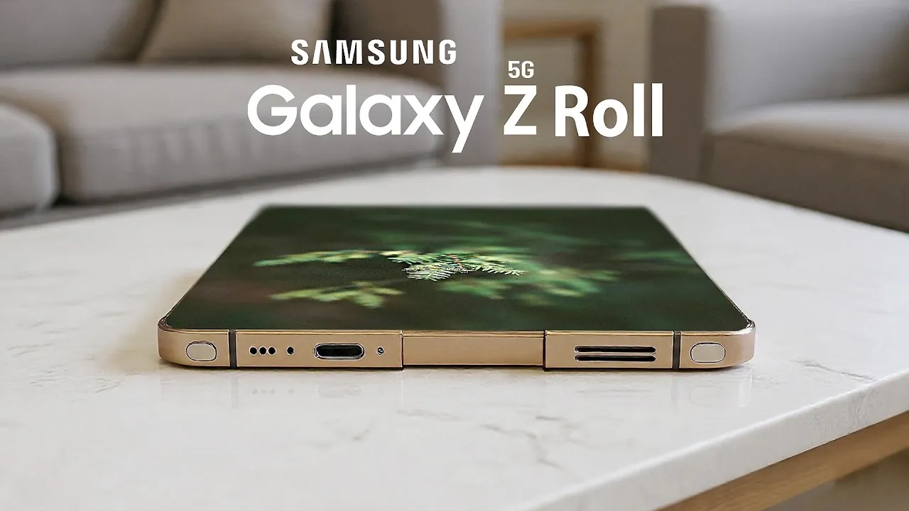 Samsung Galaxy Z Roll 5G extending screen