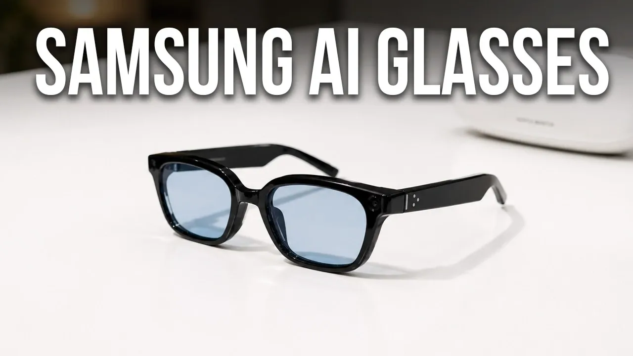 Close up of the camera and LED recording indicator on the glasses.