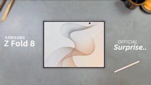 Samsung Galaxy Z Fold 8 Ultra smartphone displaying the new camera module