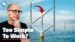SeaTwirl floating vertical axis wind turbine operating in deep ocean water.