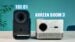 Side-by-side size comparison of the TCL C1 and Aurzen Boom 3 projectors.