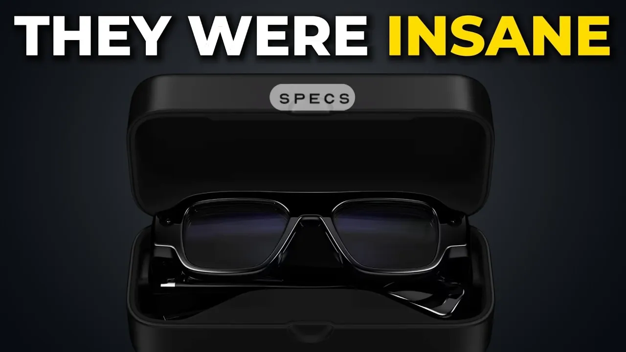Front view of Snap Specs augmented reality glasses