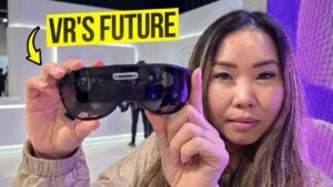 Close up of the new Snap Spectacles standalone AR glasses.
