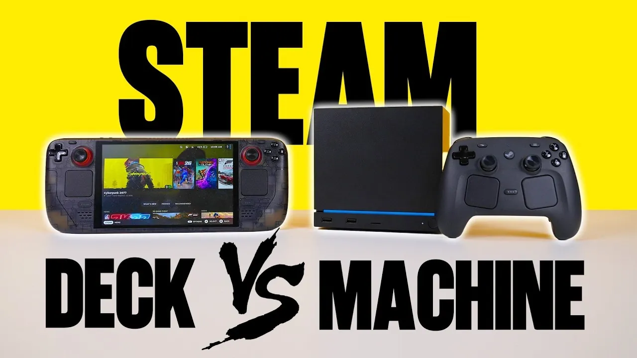 The compact console design of the Valve Steam Machine.