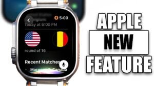 The new Siri AI animation interface on an Apple Watch running watchOS 27 Beta 3.