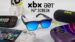 Front view of the new XBX A01+ AR glasses showing the polarized lenses and composite frame.