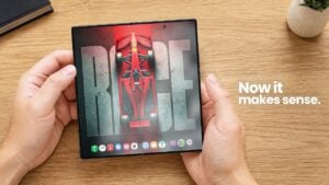 The Samsung Galaxy Z Fold 8 Ultra showing its unfolded premium design.
