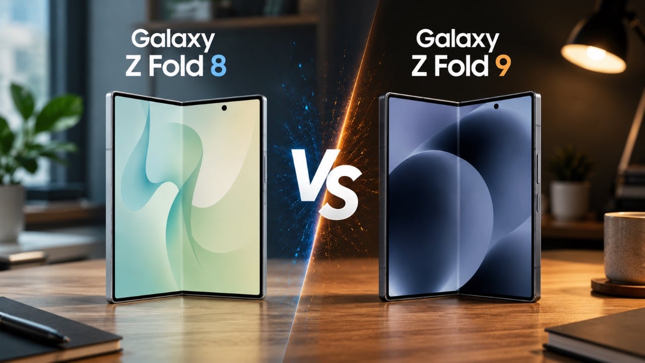 Galaxy Z Fold 9 vs Z Fold 8