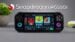 The Anbernic RG55G1 displaying the custom Android 14 home screen.
