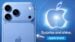 The Apple Surprise and Shine event invitation featuring a stylized logo.