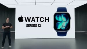 A conceptual rendering of the expected Apple Watch Series 12 design