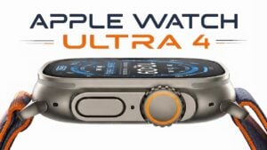 Close-up of the rumored Apple Watch Ultra 4 titanium case.