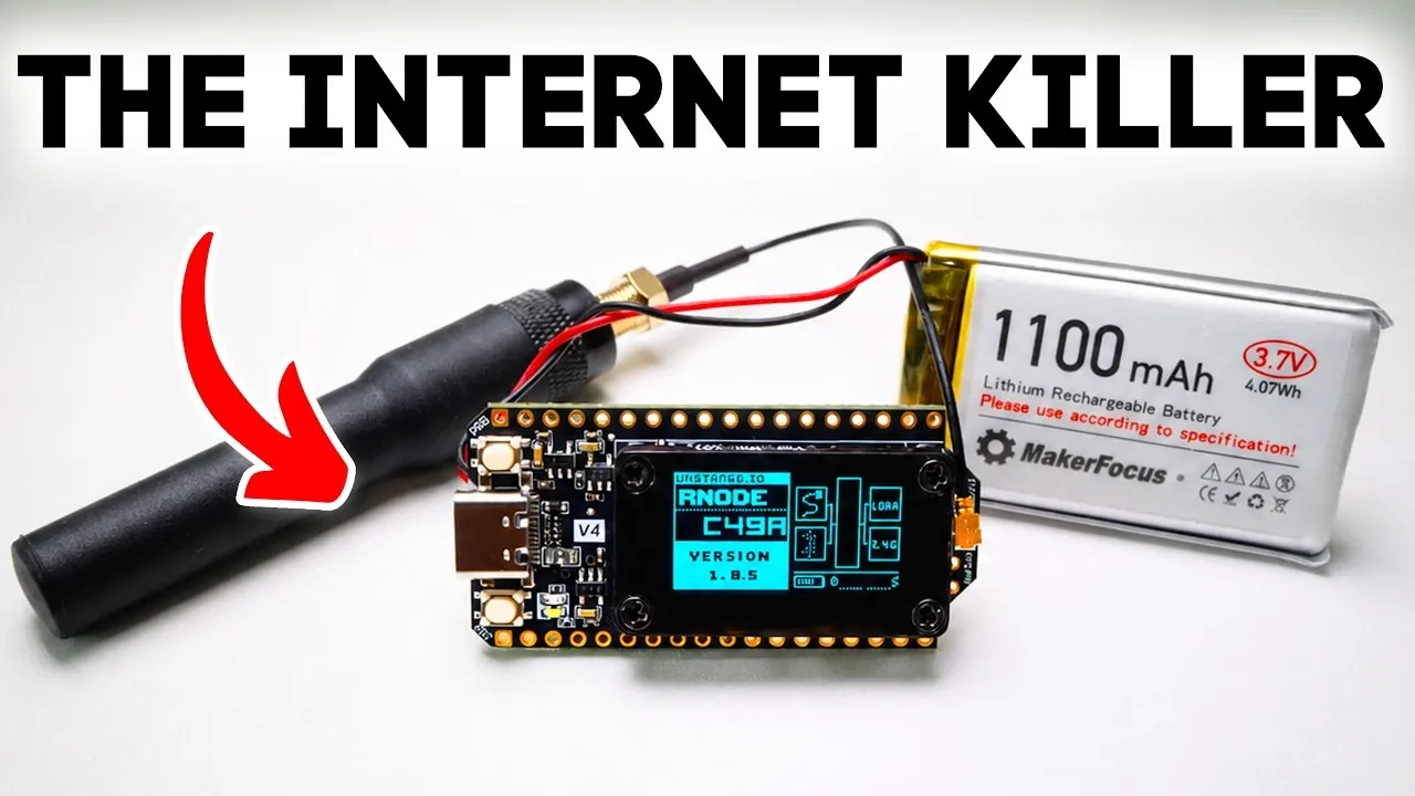 A physical LoRa communication node configured for a Reticulum network