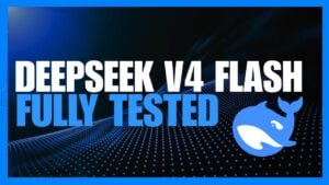 A dashboard showing the DeepSeek V4 Flash API token processing speed.