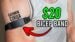 Completed DIY Garmin CIRQA bicep band worn on an arm.