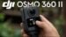 Front view of the DJI Osmo 360 Mark II camera showing the dual lenses