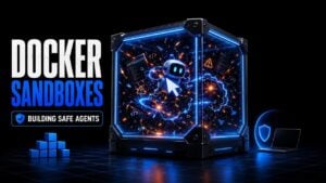 A diagram showing how Docker Sandboxes isolate AI agents from the host system.