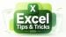 The Excel ribbon with a cursor pointing to the collapse tab icon.