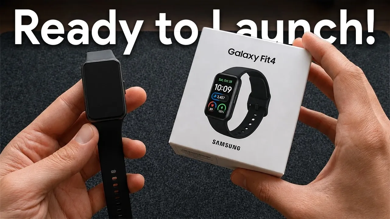 Someone wearing a Samsung fitness tracker on their wrist