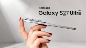 Render of the rumored Samsung Galaxy S27 Ultra smartphone.