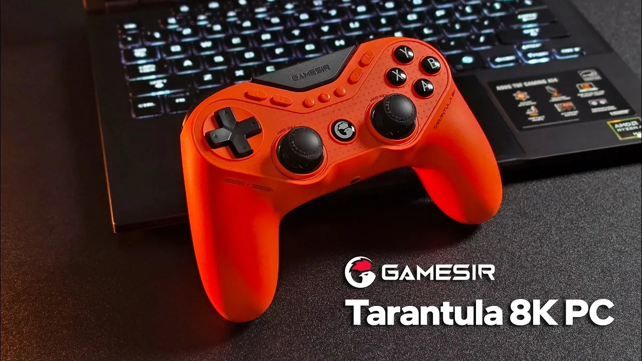 Close up of the MagRes TMR analog sticks and swappable caps