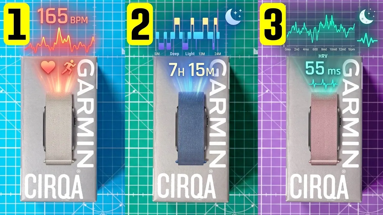 Heart rate data comparison on a smartphone screen