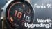 Front view of the Garmin Fenix 9 smartwatch showing the AMOLED display