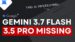 Google Gemini 3.7 Flash performance benchmark charts.
