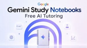 The Gemini Study Notebooks dashboard showing personalized learning progress.