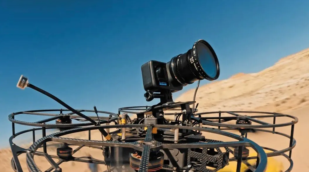 The compact GoPro Mission 1 Pro ILS rigged for professional video.