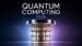 A large chandelier-style quantum computer hardware setup.