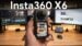 Front view of the Insta360 X6 camera body and lenses.