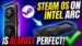 The Intel Arc B580 graphics card running SteamOS.