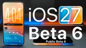 A side-by-side comparison of the new translucent widget design in iOS 27.